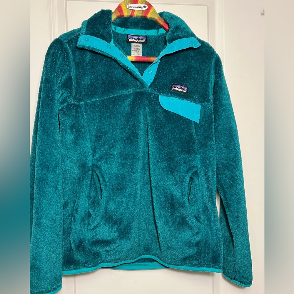 Patagonia Teal Fleece Women’s Pullover